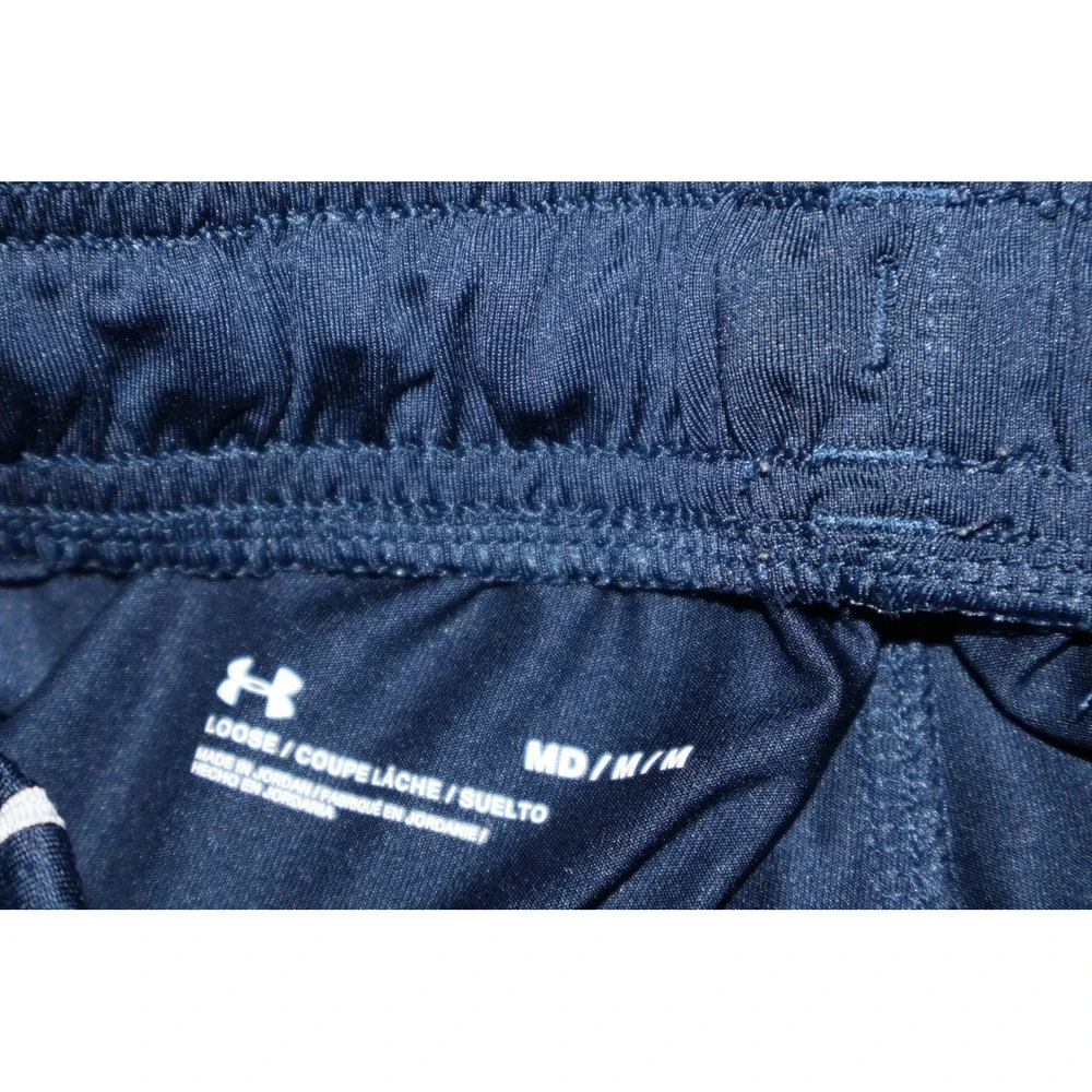 Under Armour Shorts Mens Medium Navy Blue Loose Fit Athletic Gym Basketball